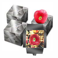 华圣 满天星苹果礼盒 果径85mm 单果重约280g 情侣礼物 新鲜水果