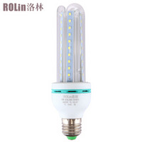 洛林（ROLin）U型节能灯LED灯泡玉米灯E27螺口3U12W白光6500K（量大定制）