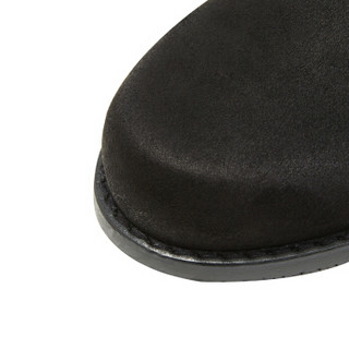 STUART WEITZMAN 斯图尔特·韦茨曼 女士黑色混纺短靴 EASYON RESERVE BLACK SUE/SUE ELASTIC 36.5