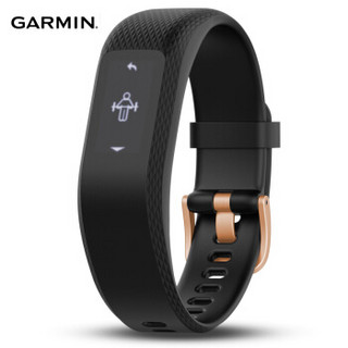 佳明（GARMIN）vivosmart3 黑色手环 S/M码标准 智能运动手环 户外心率男女跑步手环 防水触摸运动健康手环 心率表