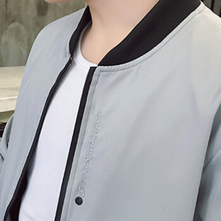 俞兆林 YUZHAOLIN 夹克男 秋季新品男装时尚休闲外套 2021-806黑色XL