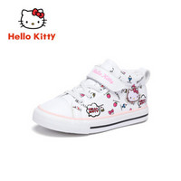 HELLOKITTY 童鞋女童运动鞋 时尚休闲板鞋保暖小白鞋 K954A7822白色28