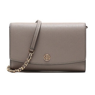 TORY BURCH 托里·伯奇 奢侈品 TB女包 ROBINSON系列灰色牛皮单肩斜挎包手拿包 54277 082