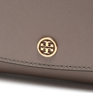 TORY BURCH 托里·伯奇 奢侈品 TB女包 ROBINSON系列灰色牛皮单肩斜挎包手拿包 54277 082