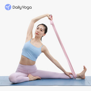 每日瑜伽 Daily Yoga 伸展带 瑜伽拉力带 健身力量训练绳 空中瑜伽用品 加长伸展拉筋带 278cm 莲紫