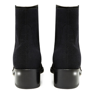 STUART WEITZMAN 斯图尔特·韦茨曼 女士黑色混纺短靴 EASYON RESERVE BLACK SUE/SUE ELASTIC 39