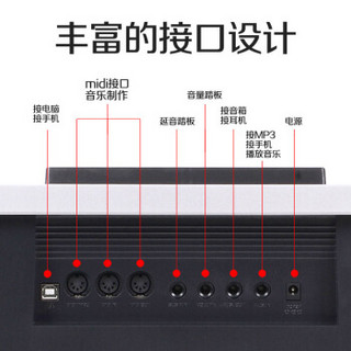 美得理 MEDELI A800电子琴儿童成年专业考级演奏教学61键电子琴