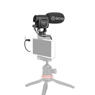 博雅BOYA BY-BM3011迷你枪型电容指向性麦克风单反手机通用收音麦直播vlog视频拍摄录音设备