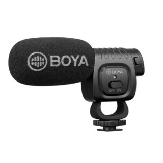博雅BOYA BY-BM3011迷你枪型电容指向性麦克风单反手机通用收音麦直播vlog视频拍摄录音设备