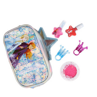 迪士尼冰雪2 儿童化妆品盒演出美妆彩妆腮红眼影唇膏玩具女孩礼物 DS-2283