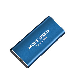移速 (MOVE SPEED) 512GB Type-c USB3.1 移动硬盘 固态（PSSD）读速高达500MB/S 迷你金属 便携防摔 P8