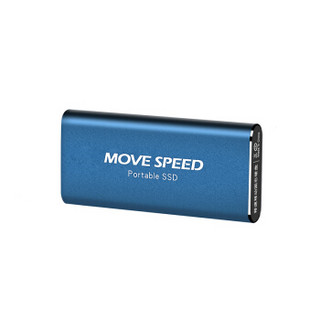 移速 (MOVE SPEED) 512GB Type-c USB3.1 移动硬盘 固态（PSSD）读速高达500MB/S 迷你金属 便携防摔 P8