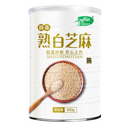 京东PLUS会员：十月稻田 熟白芝麻  500g *4件