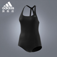 adidas  阿迪达斯  泳衣女新款大码泳衣连体性感游泳衣女专业运动泳衣  DV0162 黑色 M