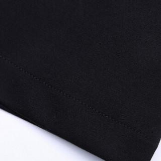 一塘晨2019秋新款时尚韩版气质简约单排扣高腰修身中长款半身裙 S93B4666BA10XL 黑色 XL