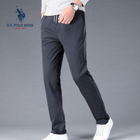 U.S. POLO ASSN.休闲裤男士2019秋冬新品卫裤青年运动裤男韩版宽松弹力修身裤子男 6193122151 灰色 31