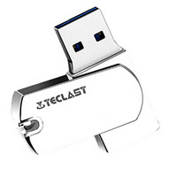 TECLAST镭神 64GB USB3.0 U盘 镭神 亮银色 金属360度旋转 小巧高速优盘 20个装
