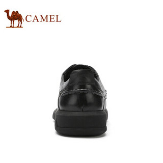 骆驼（CAMEL） 轻便软底舒适商务休闲皮鞋男 A932155180 黑色 43