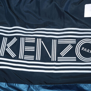 KENZO 高田贤三 19秋冬新款 男士法国蓝锦纶连帽羽绒服 F96 5BL626 1NJ 74 XL码