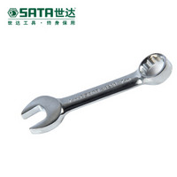 SATA世达 全抛光两用短扳手11mm 家用呆扳子板子五金工具呆扳手双头搬手 49202