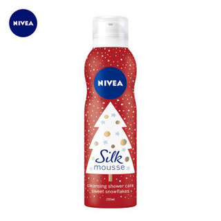 妮维雅(NIVEA)丝柔香润沐浴慕斯200ml(杏桃甜香 沐浴露 德国进口 圣诞定制)