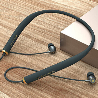 一米（ameter）Z6 蓝牙耳机颈挂脖式无线运动跑步双耳入耳塞式通话音乐适用苹果安卓通用 灰色
