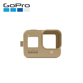 GoPro 运动相机配件 硅胶保护套 + 挂绳 (飞沙棕) 适用于HERO8