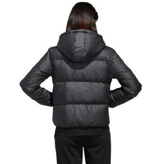 阿迪达斯 ADIDAS NEO 女子 运动休闲系列 W SPORTY PUFFER 运动 羽绒服 EI4411 黑色 S码