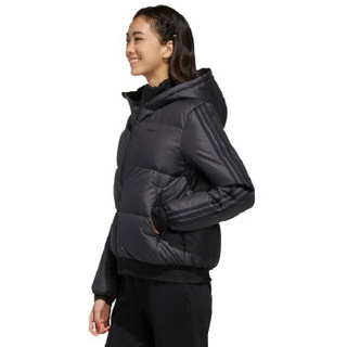 阿迪达斯 ADIDAS NEO 女子 运动休闲系列 W SPORTY PUFFER 运动 羽绒服 EI4411 黑色 S码