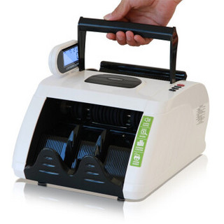 得力（deli） 验钞机 小型银行专用智能语音点钞机 单屏语音点验钞机 白色 1台装 3915S