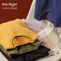 INTERIGHT男士圆领修身套头毛衫多色水洗长袖针织衫MSA9721MI 蓝色 XL