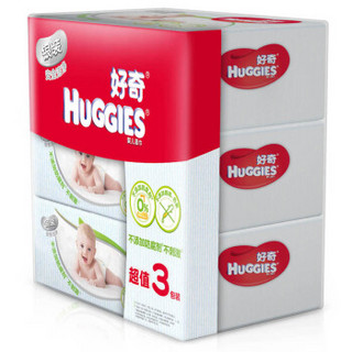 好奇Huggies 银装湿巾 80抽*3包