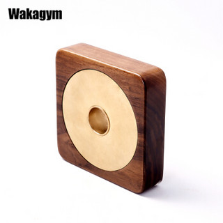 哇咖（Wakagym）黄铜黑胡桃木可调节拆卸哑铃组合套装家用健身器材Y-002