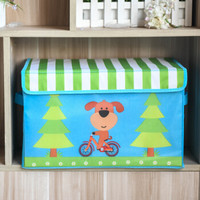 空间优品 收纳箱 收纳盒 儿童玩具整理箱25L 小狗骑单车