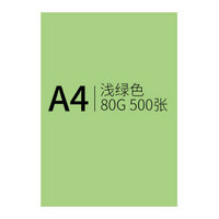 信发(TRNFA)彩纸A4复印纸/手工折纸DIY卡纸剪纸/彩色打印纸/浅绿色80克500张