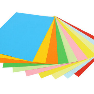 信发（TRNFA）彩纸A4复印纸/手工折纸DIY卡纸剪纸/彩色打印纸/荧光绿色70克500张