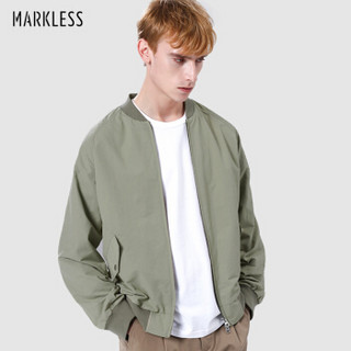 MARKLESS 夹克男2019秋季新品潮流工装飞行外套时尚休闲薄款棒球服JKA9102M灰绿色 180/96（XL）