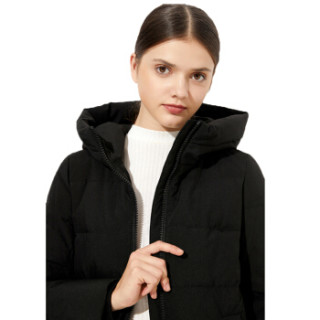 【yalu/雅鹿】雅鹿(yaloo)中长款时尚羽绒服女 zd-1902 黑色 4xl