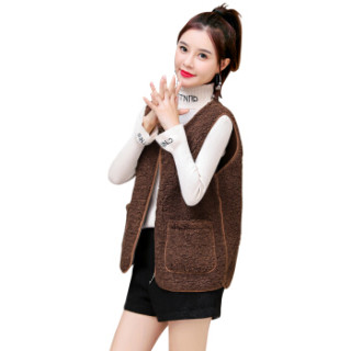 商品仙丫2019秋冬季新款女装新品马甲女韩版背心百搭外穿女士马甲外套