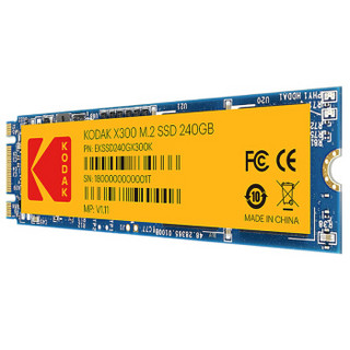 Kodak 柯达 X300系列 X300 固态硬盘 240GB M.2接口 (SATA总线） X300 240GB