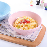 唐贝 碗 手绘陶瓷饭碗7寸面碗餐具组合日韩风甜品碗汤碗家用碗 蓝粉套装