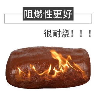 鸣固有机防火泥 绝缘耐火堵料 堵孔防鼠泥 电缆空调口密封胶泥 防水阻燃耐高温封堵泥 20kg