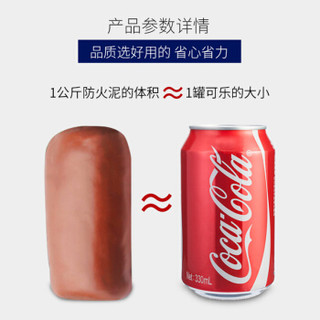 鸣固有机防火泥 绝缘耐火堵料 堵孔防鼠泥 电缆空调口密封胶泥 防水阻燃耐高温封堵泥 20kg