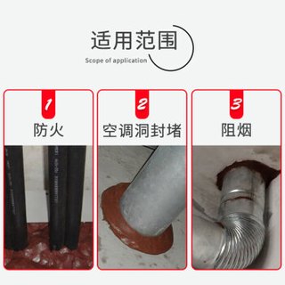 鸣固有机防火泥 绝缘耐火堵料 堵孔防鼠泥 电缆空调口密封胶泥 防水阻燃耐高温封堵泥 20kg