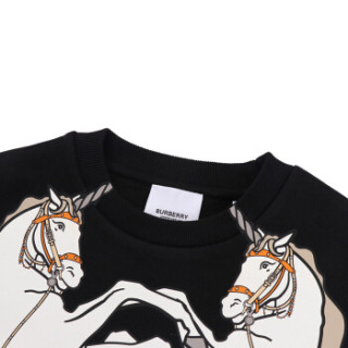 商品burberry 巴宝莉/博柏利 奢侈品童装 19秋冬新款 女童黑色混纺