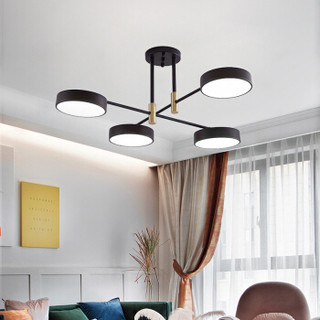 海德照明 HAIDE LIGHTING  led吊灯 客厅客厅灯现代简约三色温调光灯具灯饰 64W三色调光