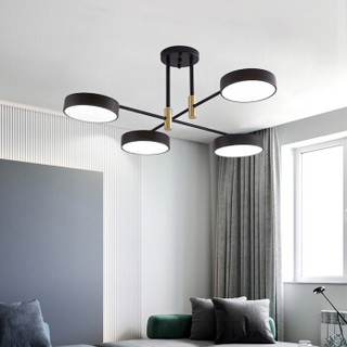 海德照明 HAIDE LIGHTING  led吊灯 客厅客厅灯现代简约三色温调光灯具灯饰 64W三色调光