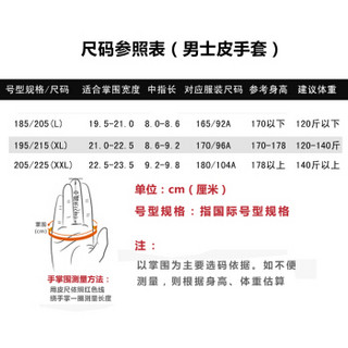 皮尔卡丹真皮手套男士山羊皮冬季摩托车骑行保暖手套加绒加厚皮手套男 894191126-XXL码