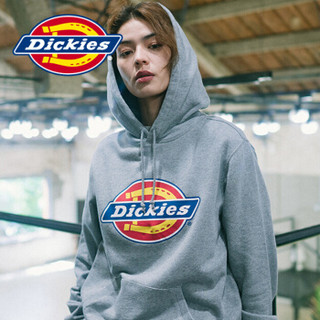 Dickies秋季新品情侣款logo印花连帽卫衣男女同款 卫衣男长袖卫衣DK007060 羽灰 羽灰 L