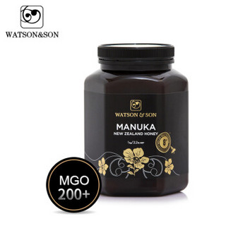 沃森（Watson&son）麦卢卡蜂蜜 MANUKA 8+1000g瓶manuka honey 天然纯蜂蜜进口蜂蜜